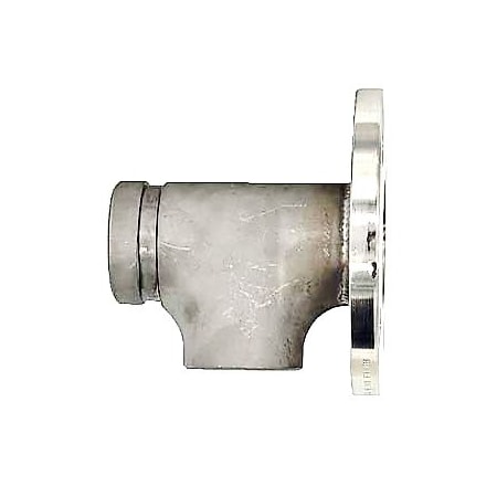 Industrial Choice Groove by 1/2in Flange by Weld Tee Sch 10 SS304 4 inch GVWF1/2-T-4-G-FL-W-S10S4